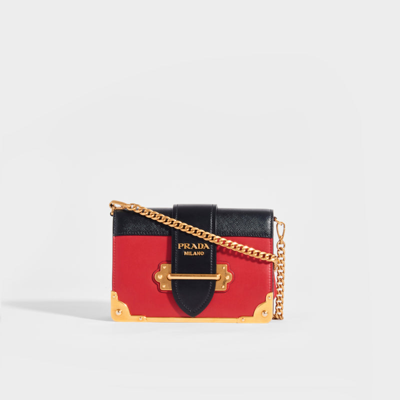 Saffiano leather handbag Prada Red in Leather - 10469700