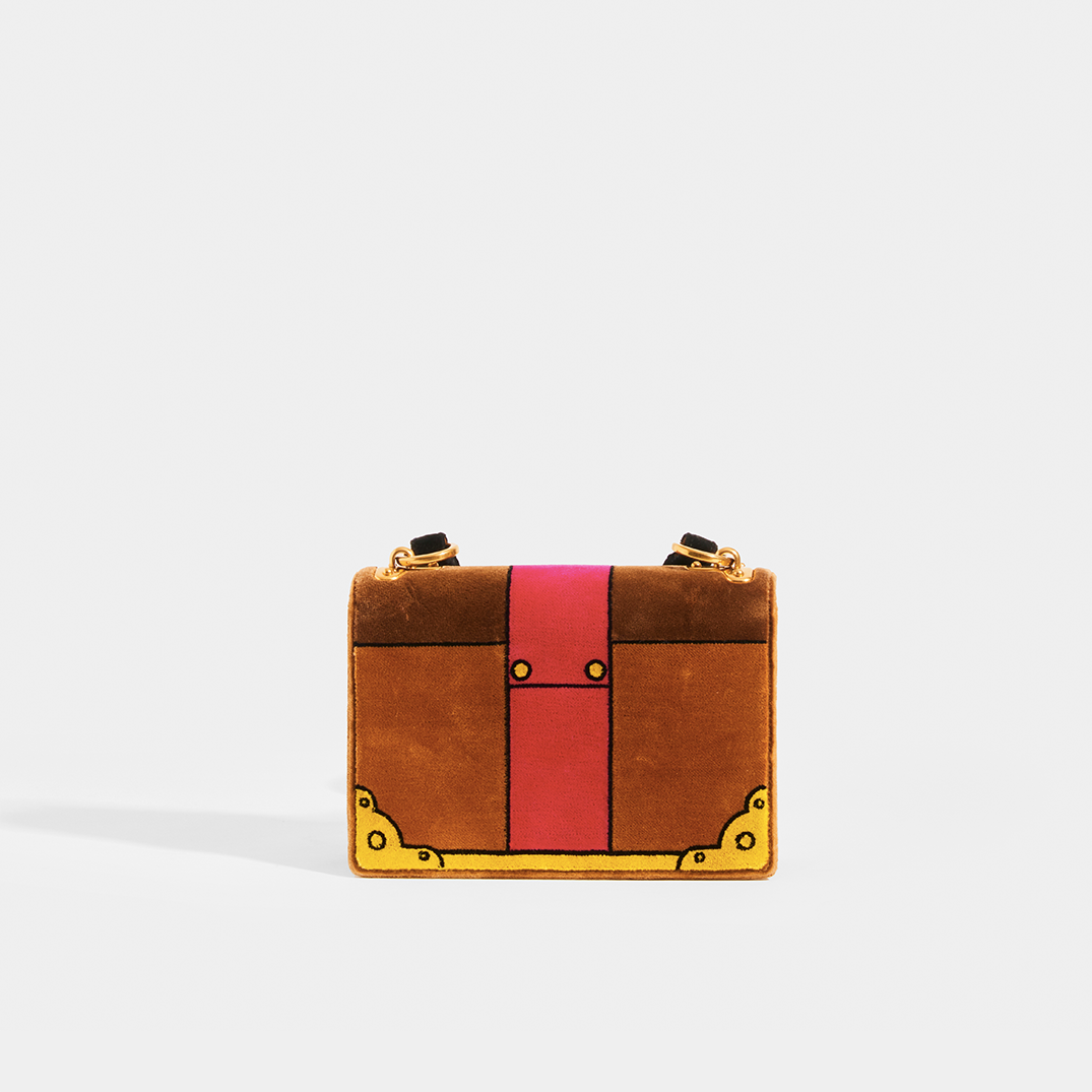 Prada Authenticated Cahier Leather Handbag