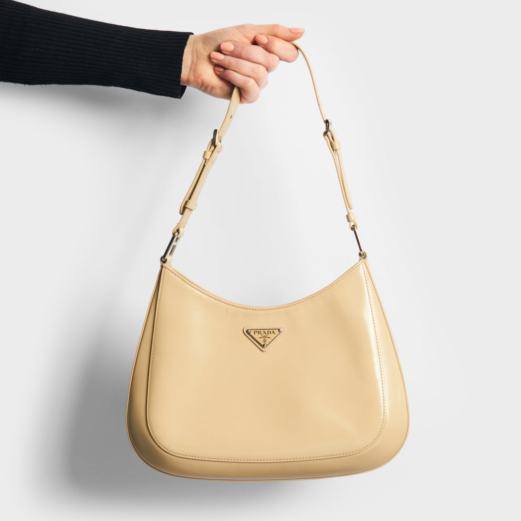 Prada handbag beige on sale