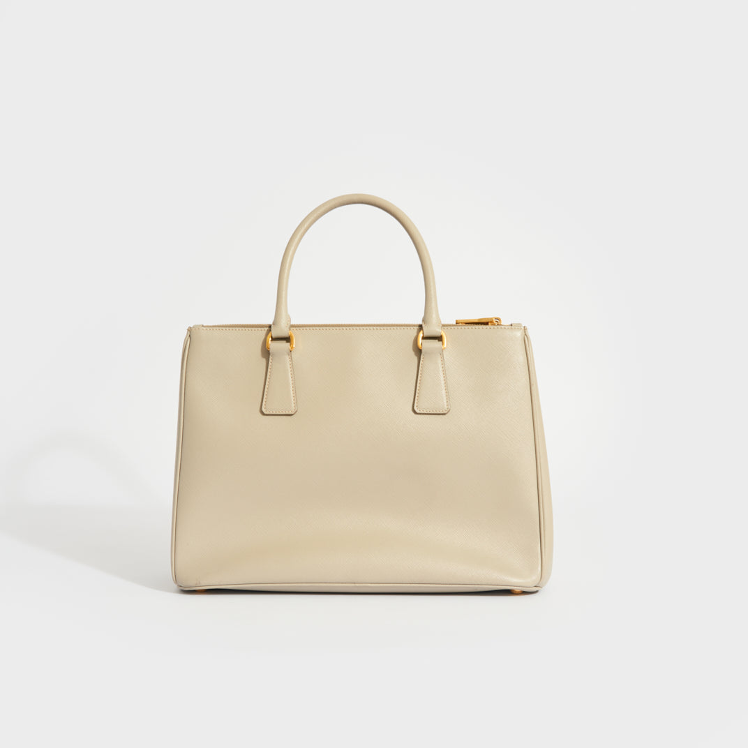 Prada Saffiano Leather Top Handle Bag on SALE