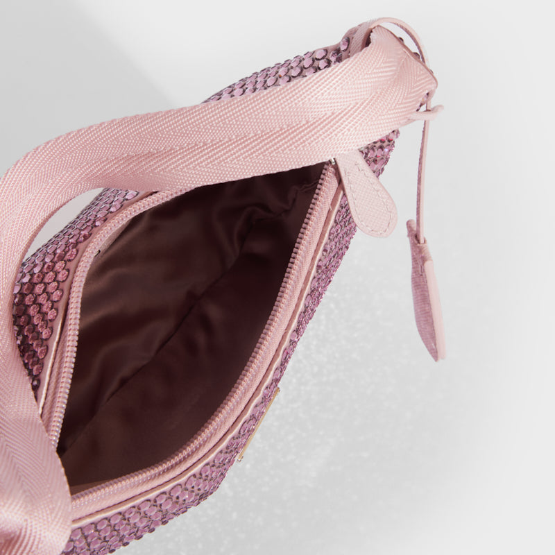 Prada Pink Tessuto Re-Edition 2000 Baguette Nylon Cloth ref.801513