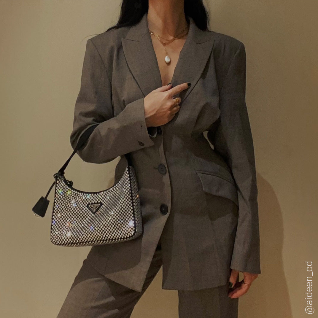 HOW TO STYLE THE PRADA CRYSTAL RE-EDITION + WHAT FITS