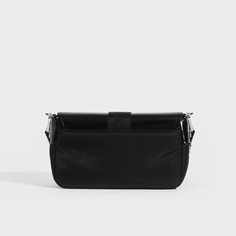 Pocket Nylon and Brushed Leather Bag