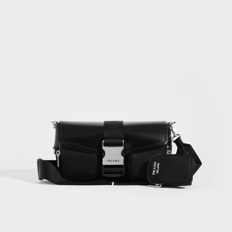 PRADA-Logo-Nylon-Leather-2Way-Bag-Hand-Bag-NERO-Black-BN2106 –  dct-ep_vintage luxury Store