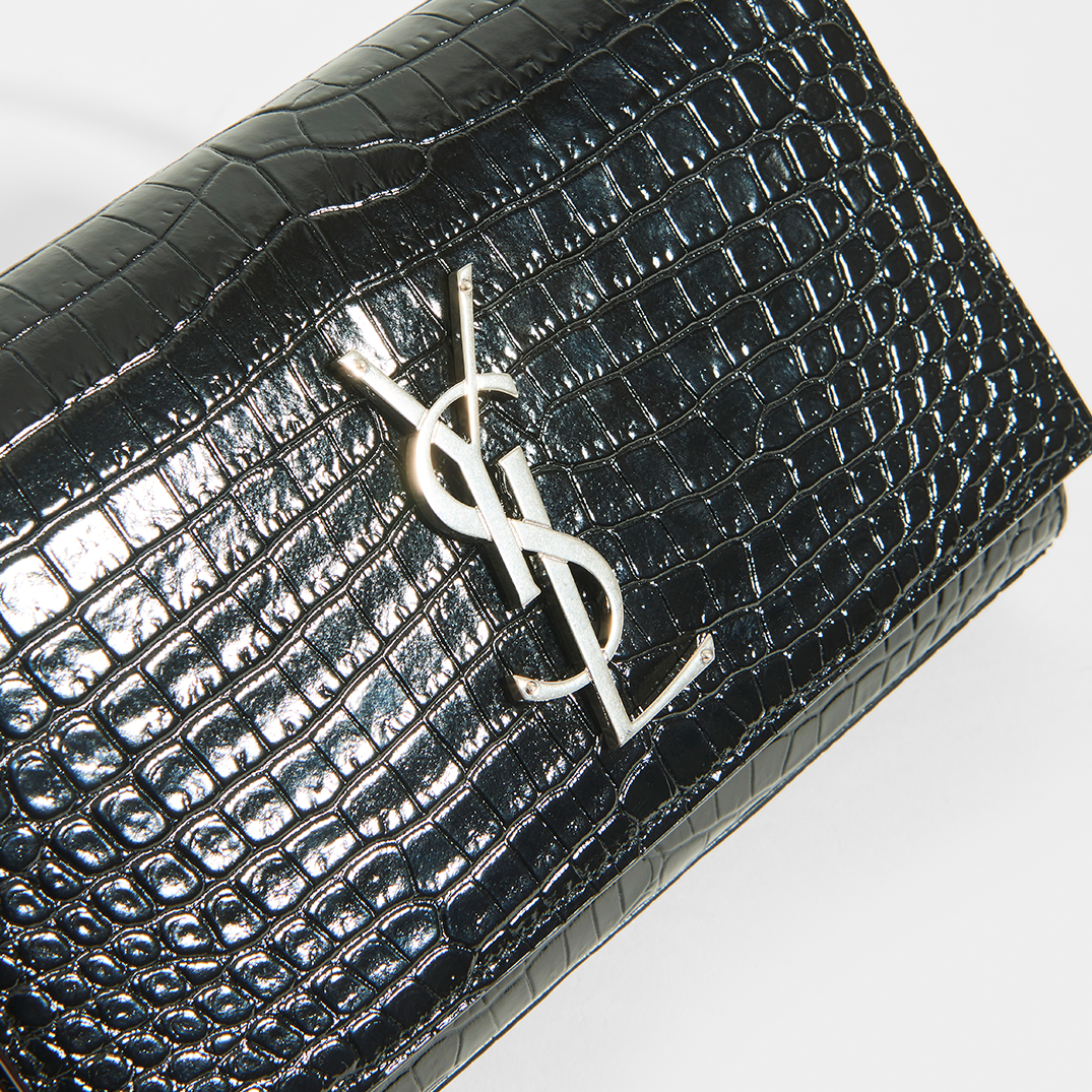 Kate Belt Bag in Croc Embossed Leather