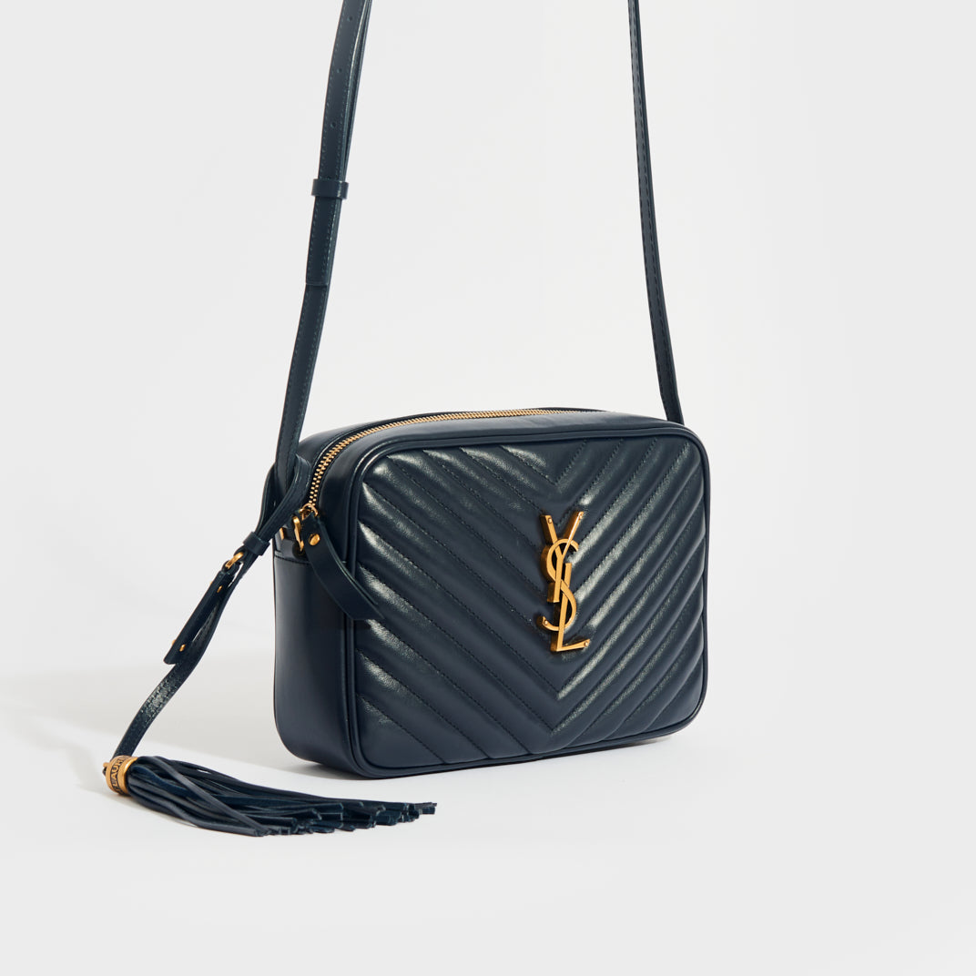 Navy ysl crossbody bag sale