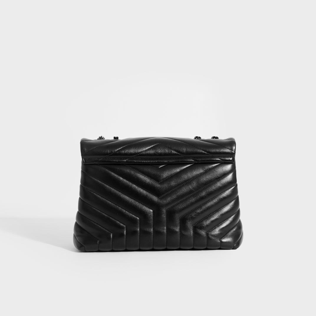 Saint Laurent Tribeca Grain De Poudre Black Quilted Chain Tote | Handbags |  Clothing & Accessories | Shop The Exchange
