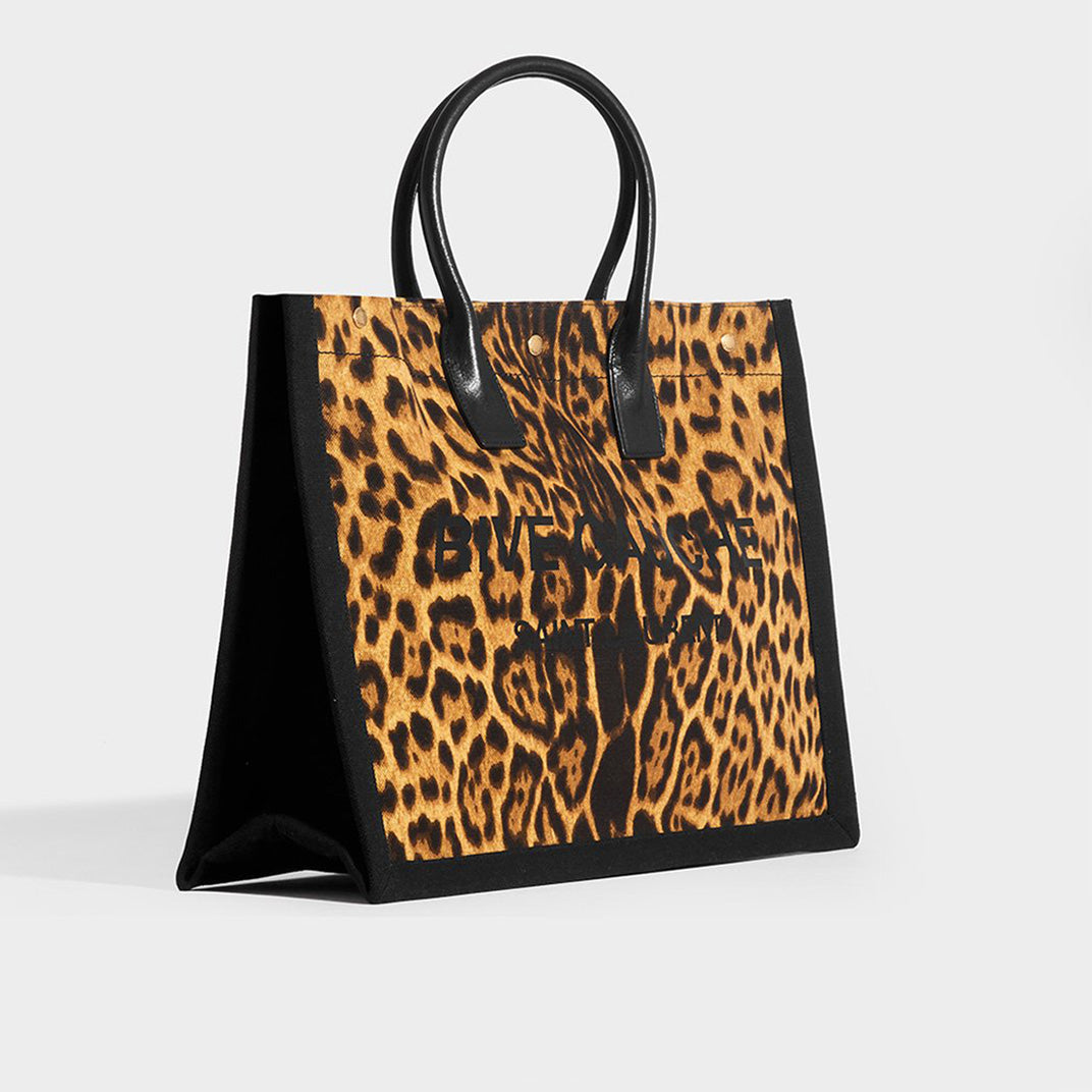 Rive Gauche Tote Bag in Leopard Print