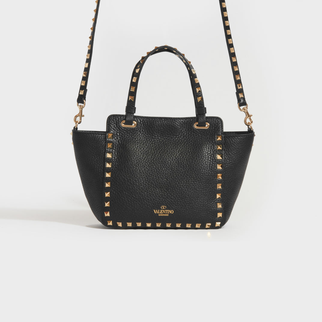 Black valentino rockstud bag best sale