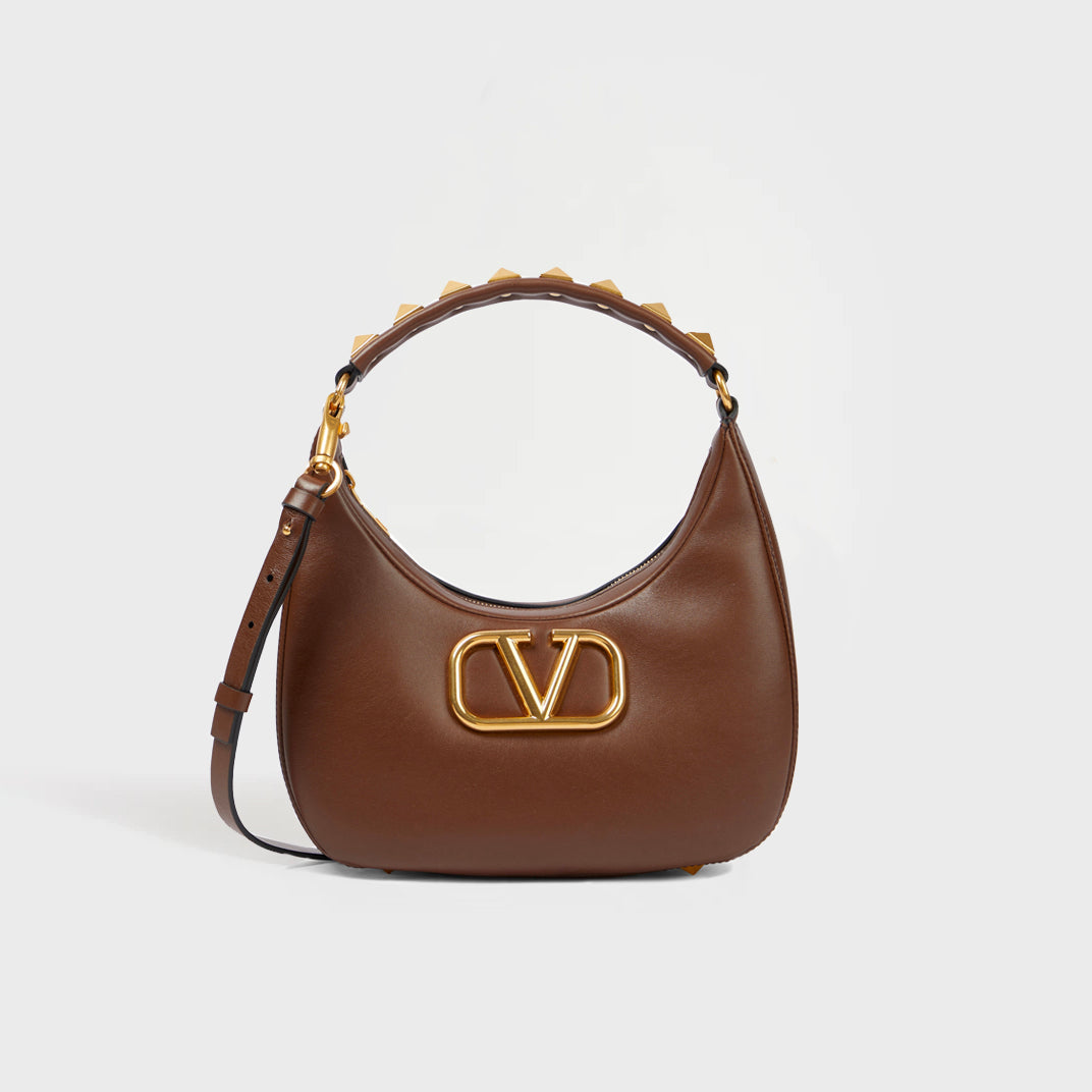 Valentino Garavani Roman Stud Leather Shoulder Bag