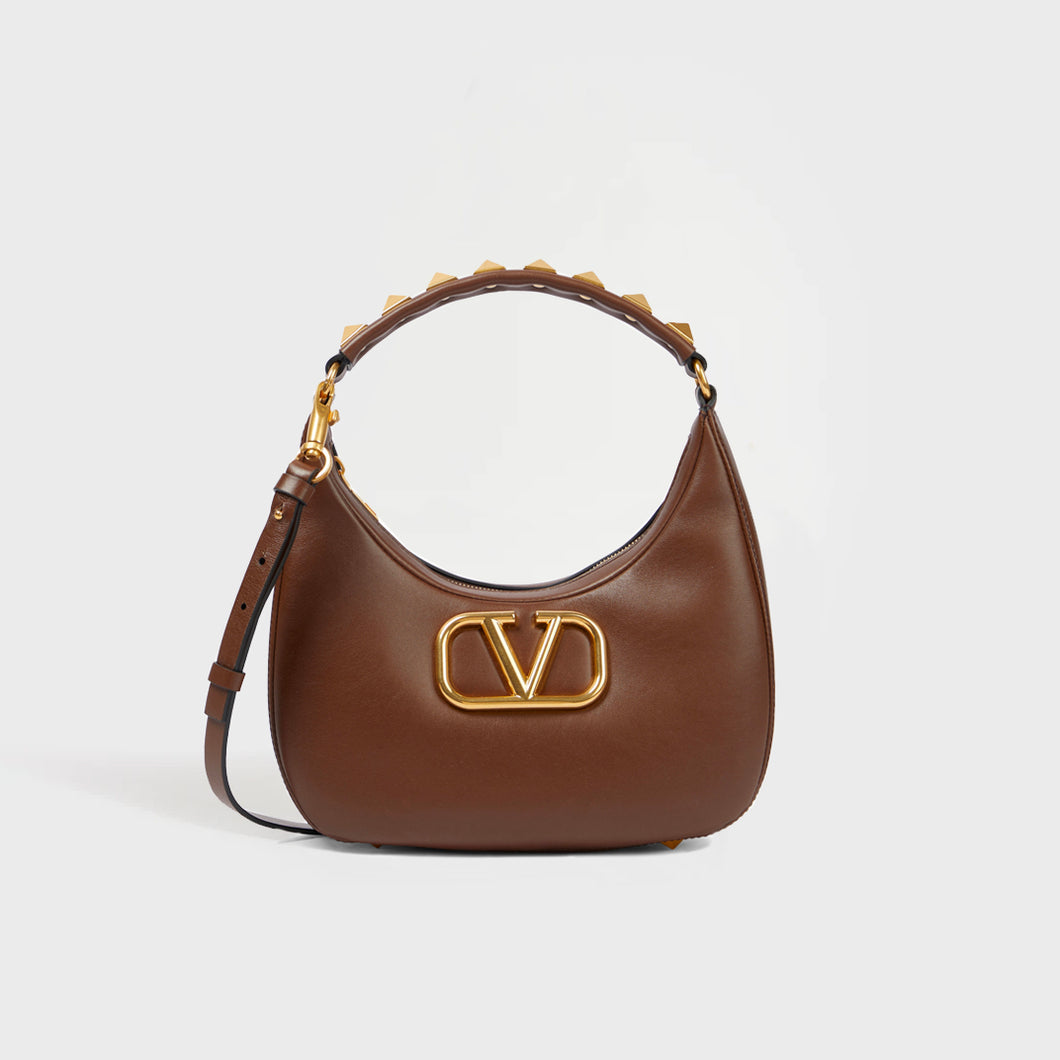 VALENTINO GARAVANI - Valentino Garavani Stud Sign Embellished Leather  Shoulder Bag - Black - one size | Valentino, Valentino sandals, Valentino  garavani
