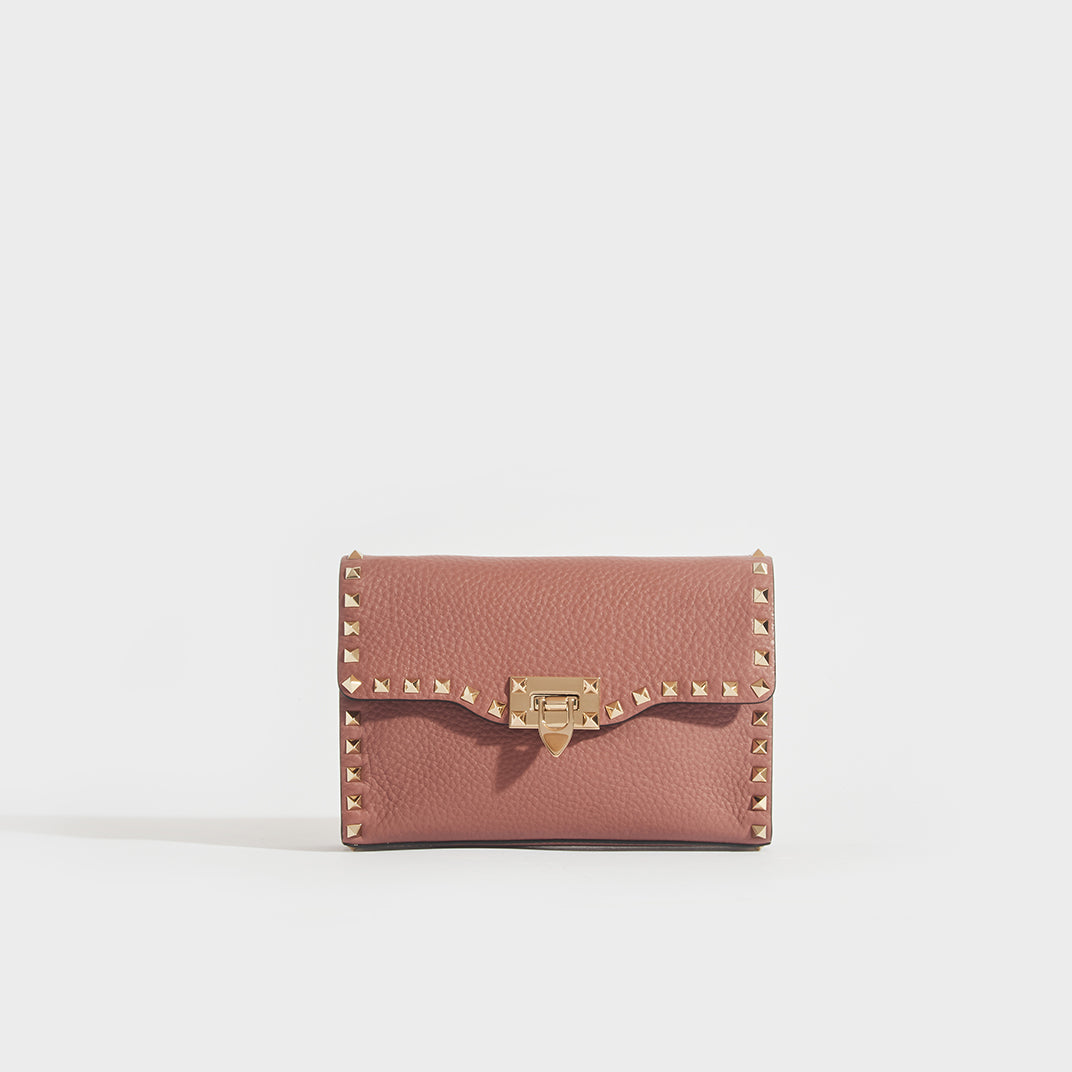 Locò Small Shoulder Bag With Jewel Logo for Woman in Poudre | Valentino IN